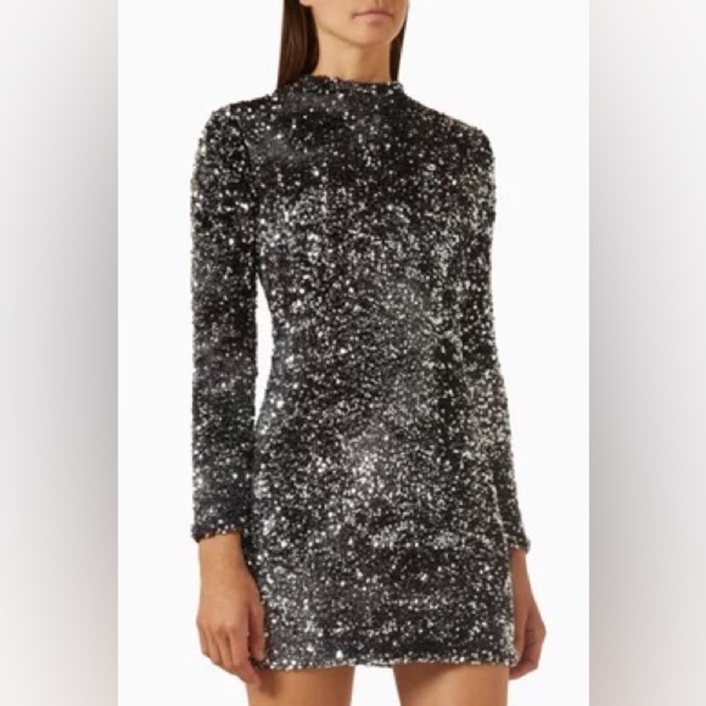 NWT! Marella‎ Nover Sequin Mini Dress in Velvet-jersey